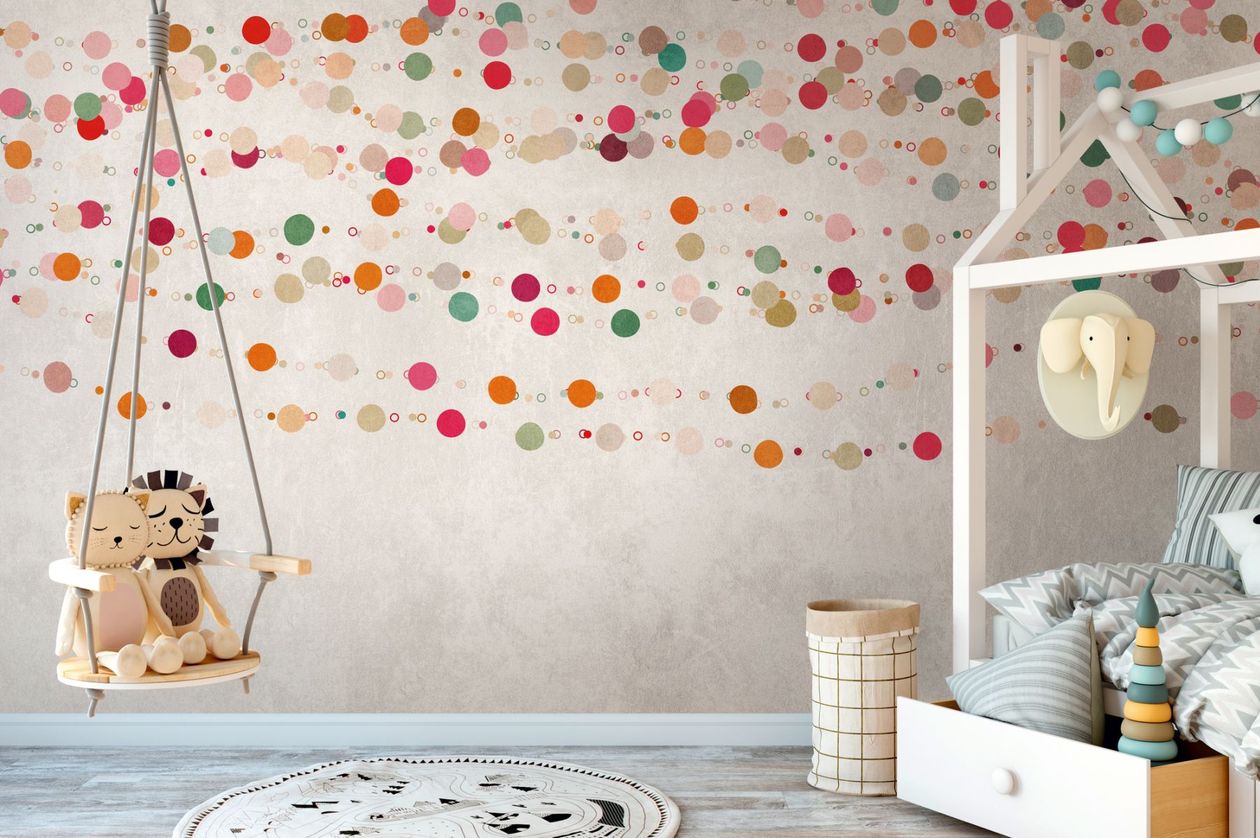 The Wall - Little Dots - Rosa, Bunt
